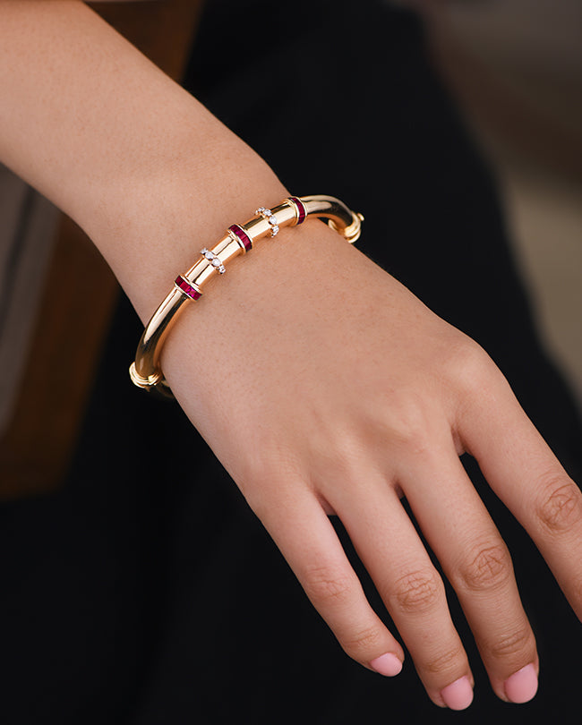 Diamond and Ruby bracelet